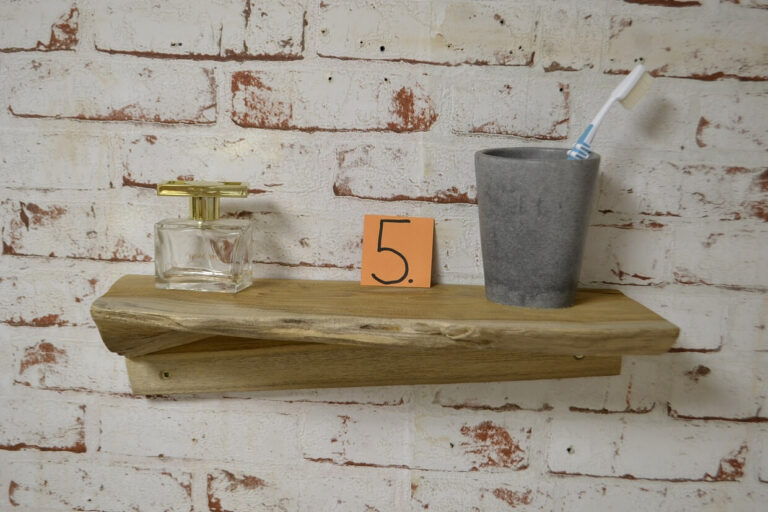 Ablagebalken-Teakholz-Massiv-Ablage-Unikat-nummer-5