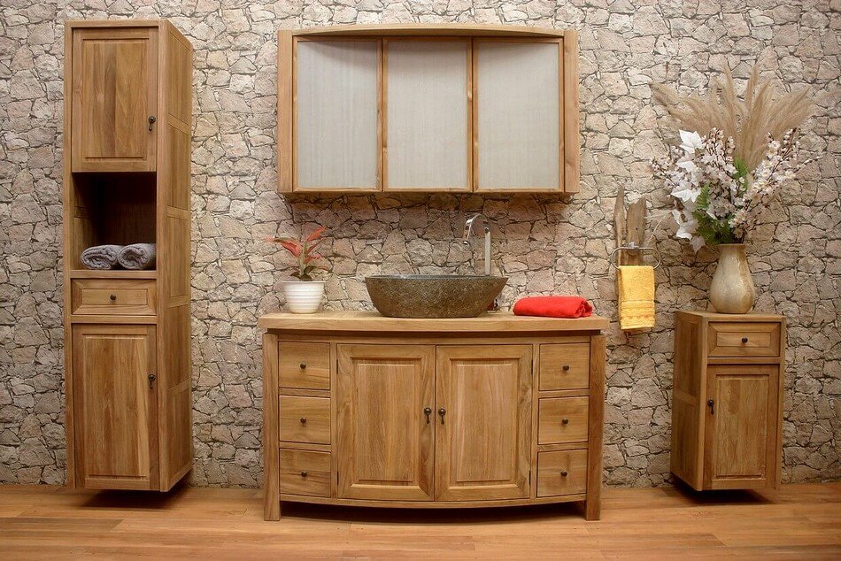 Badezimmermöbel-Holz