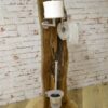 Badgarnitur-Holz-Toilettenpapierhalter-Massiv-Unikat-nr-207