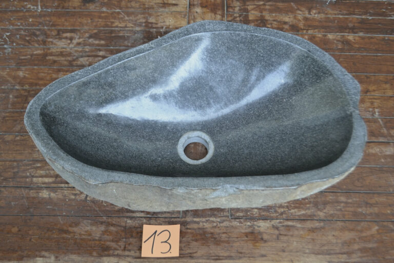 Flussstein-Waschbecken-Aufsatzwaschbecken-Stein-Unikat-Nummer-13