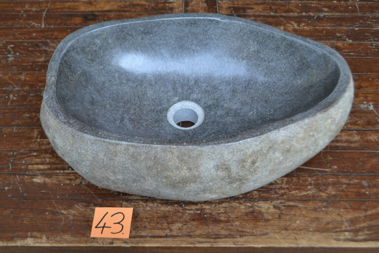 Flussstein-Waschbecken-Aufsatzwaschbecken-Stein-Unikat-Nummer-43