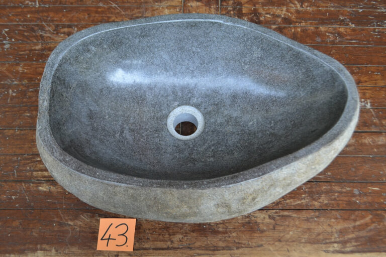 Flussstein-Waschbecken-Aufsatzwaschbecken-Stein-Unikat-Nummer-43