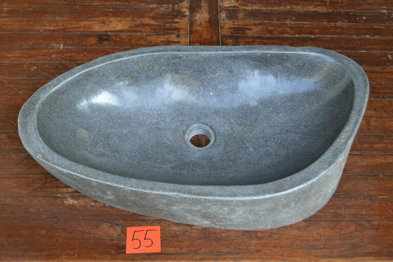 Flussstein-Waschbecken-Aufsatzwaschbecken-Unikat-Nummer-55