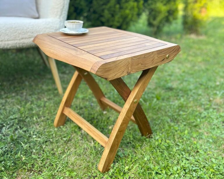 Gartenhocker-Teakholz