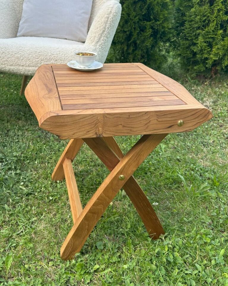 Gartenhocker-Teakholz