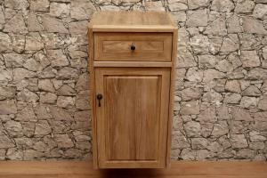 Hängeschrank-Badezimmer-Massiv-Teak-75x40-rechts-öffnend