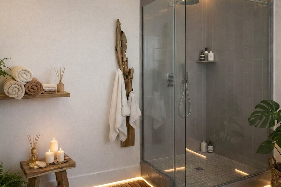 Handtuchhalter-Massivholz-Teak-mit-Haken-Unikat