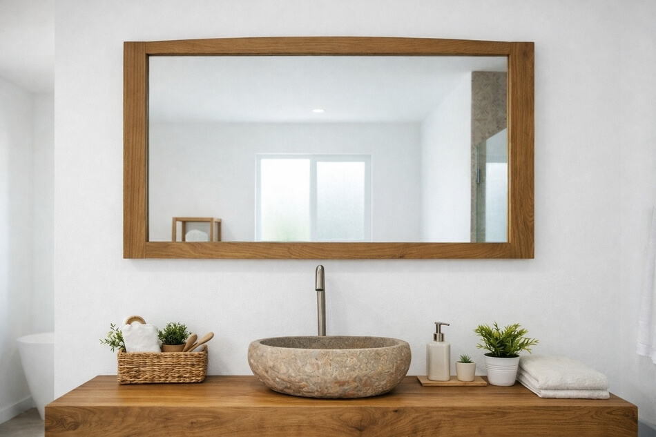 Holzspiegel-Wand-groß-aus-massivem-Teakholz