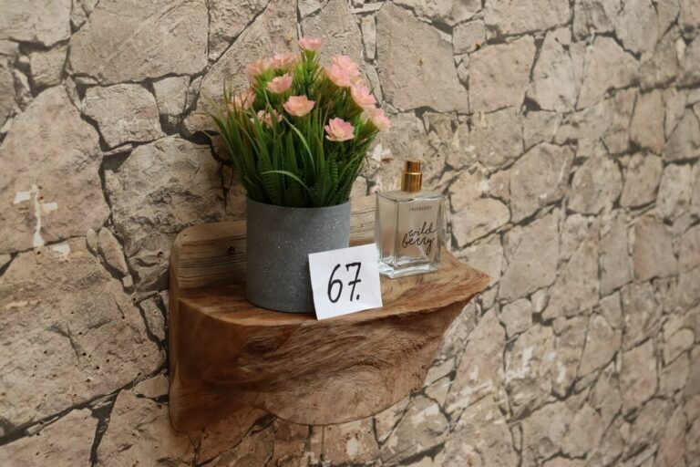 Konsole-Wandboard-Wurzelholz-Massiv-Teak-Unikat-Ablage-Nummer-67