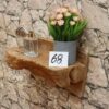 Konsole-Wandboard-Wurzelholz-Massiv-Teak-Unikat-Ablage-Nummer-68