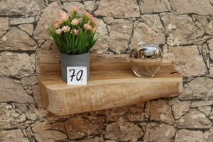 Konsole-Wandboard-Wurzelholz-Massiv-Teak-Unikat-Ablage-Nummer-70