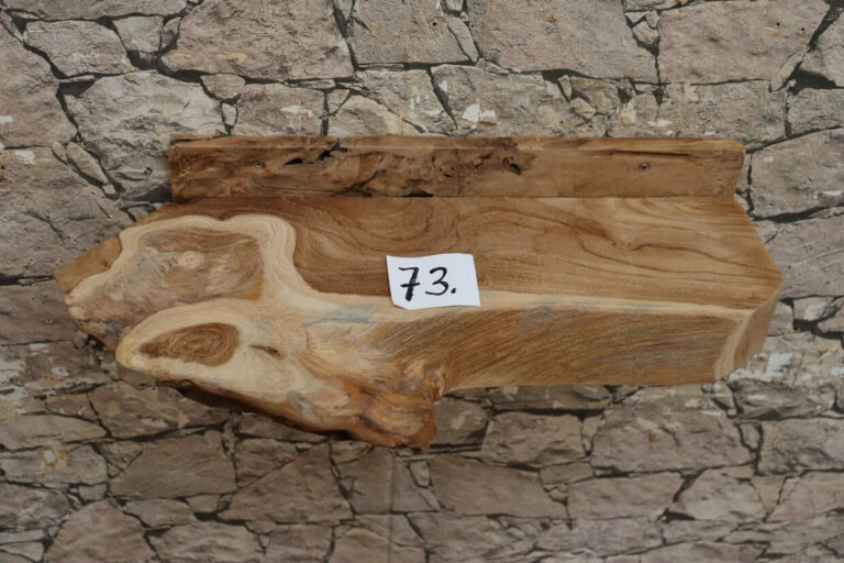 Konsole-Wandboard-Wurzelholz-Massiv-Teak-Unikat-Ablage-Nummer-73