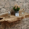 Konsole-Wandboard-Wurzelholz-Massiv-Teak-Unikat-Ablage-Nummer-75