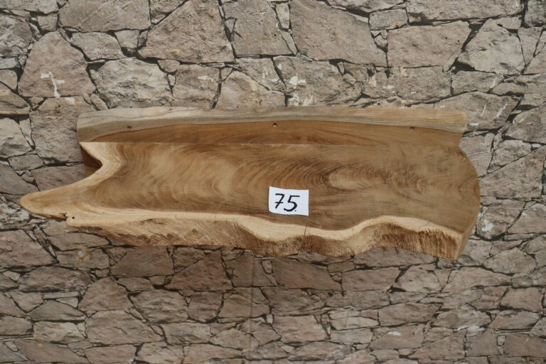 Konsole-Wandboard-Wurzelholz-Massiv-Teak-Unikat-Ablage-Nummer-75