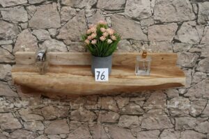 Konsole-Wandboard-Wurzelholz-Massiv-Teak-Unikat-Ablage-Nummer-76