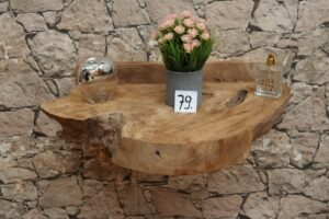 Konsole-Wandboard-Wurzelholz-Massiv-Teak-Unikat-Ablage-Nummer-79