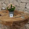 Konsole-Wandboard-Wurzelholz-Massiv-Teak-Unikat-Ablage-Nummer-79