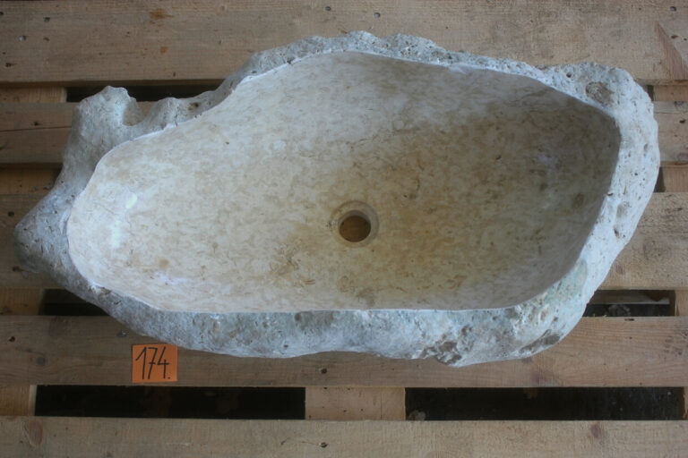 Marmor-Waschbecken-Groß-87-cm-Aufsatzwaschbecken-Naturstein-Unikat-nummer-174