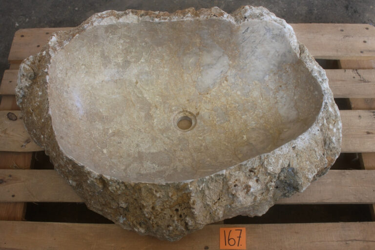 Marmor-Waschbecken-Groß-91-cm-Aufsatzwaschbecken-Naturstein-Unikat-nummer-167