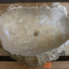 Marmor-Waschbecken-Groß-91-cm-Aufsatzwaschbecken-Naturstein-Unikat-nummer-167