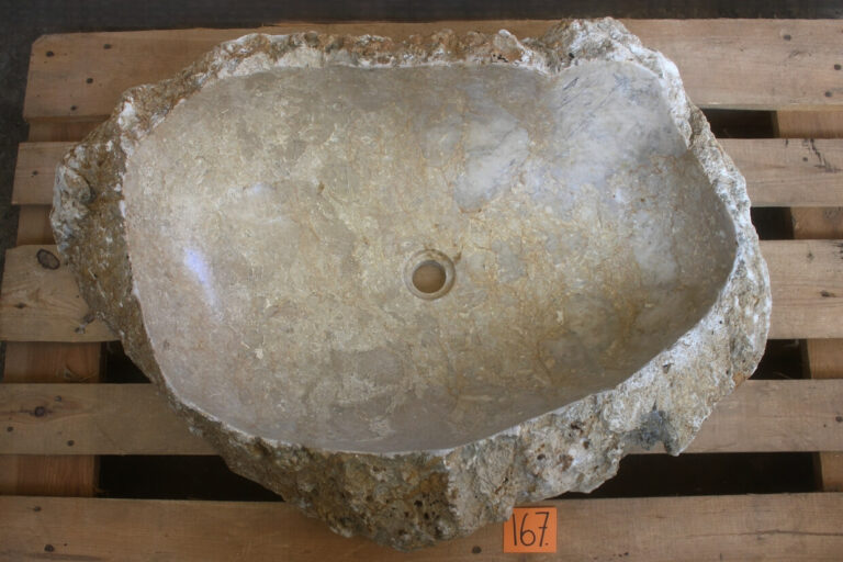 Marmor-Waschbecken-Groß-91-cm-Aufsatzwaschbecken-Naturstein-Unikat-nummer-167
