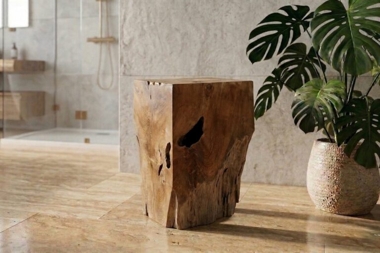 Massiver-Hocker-Holzblock-Unikat-Massivholz-Teak-nummer-21