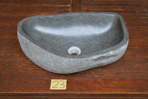 Naturstein-Waschbecken-Flussstein-Unikat-Nummer-23