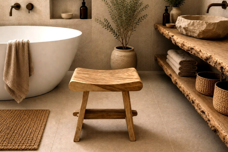 Sitzhocker-Schemel-Massiv-Hocker-Suar-Holz-Nr-17