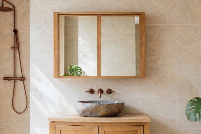 Spiegelschrank-Massivholz-Teak-80-cm