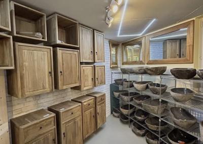 Steinwaschbecken-Ausstellung