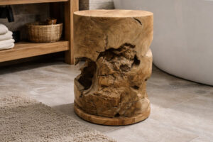 Vollholz-Teak-Sitzhocker-Ablage-Unikat-Nummer-31