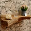 Wandkonsole-Massivholz-Wurzel-Teak-Unikat-Ablage-Nummer-63