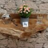 Wandkonsole-Massivholz-Wurzel-Teak-Unikat-Ablage-Nummer-74