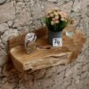Wandkonsole-Massivholz-Wurzel-Teak-Unikat-Ablage-Nummer-74