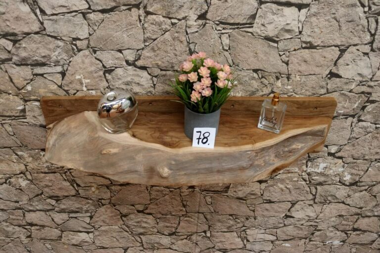 Wandkonsole-Massivholz-Wurzel-Teak-Unikat-Ablage-Nummer-78