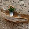 Wandkonsole-Massivholz-Wurzel-Teak-Unikat-Ablage-Nummer-78