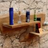 Wandregal-Holz-Teak-Ablage-Unikat-Bad-Nr-39