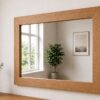 Wandspiegel-Massivholz-Teak-100cm-Breit