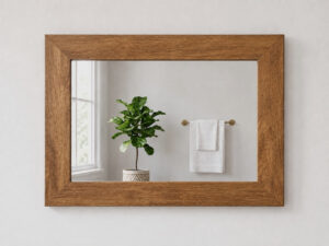 Wandspiegel-Massivholz-Teak-90cm-Breit
