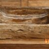 Waschbecken-Fossil-versteinertes-Holz-Unikat-Naturstein-Nummer-334