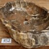 Waschbecken-Naturstein-versteinertes-Holz-Unikat-Nummer-352