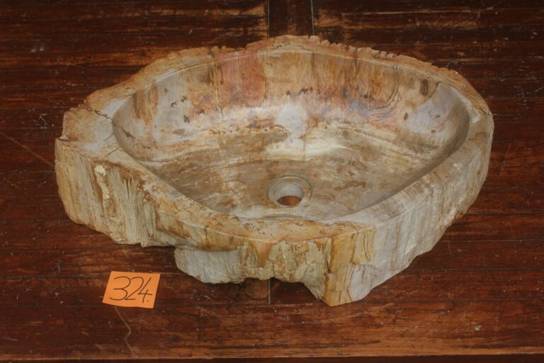 Waschbecken versteinertes Holz Nr. 324