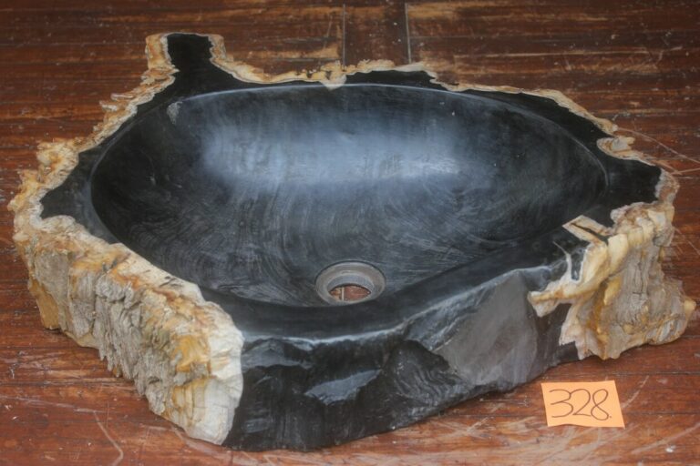Waschbecken versteinertes Holz Nr. 328