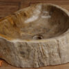 Waschbecken-versteinertes-Holz-nr-333