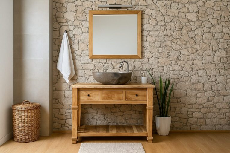 Waschbeckenunterschrank-Altholz- 100-N