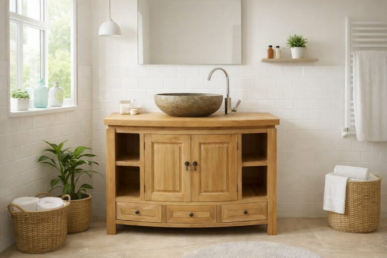 Waschbeckenunterschrank-Holz-Couch-110-cm-Massiv-Teak