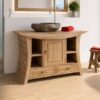 Waschbeckenunterschrank-Teakholz-Waschtisch-Massiv-Designer-120-cm