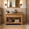 Waschbeckenunterschrank-recyceltes-Teak-Altholz-100-cm
