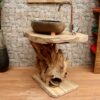 Waschtisch-Unterschrank-Teakholz-Massiv-Wurzeltisch-Nummer-517