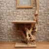 Waschtisch-Unterschrank-Wurzelholz-Teak-Unikat-Waschbeckenunterschrank-Nummer-512